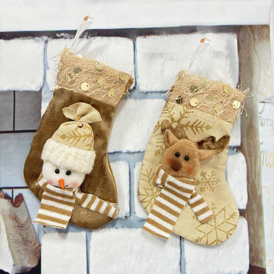 3pcs Christmas Decoration Stoc - đánh giá và giá Christmas Stocking Hanging
