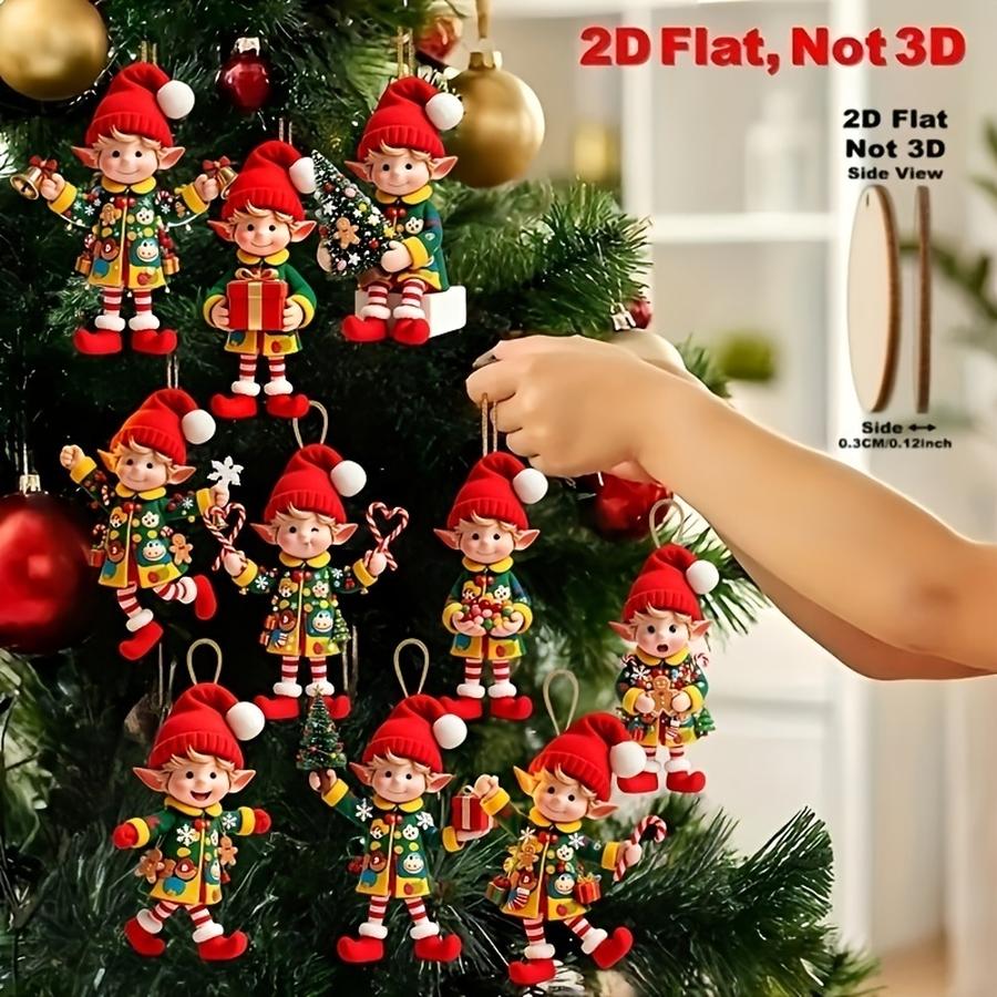 1/5/10/20/50/100pcs 2D Flat, 1 - đánh giá và giá Christmas Tree Artificial