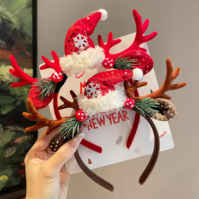 Christmas Headband Cute Reinde - đánh giá và giá Reindeer Antlers Headband