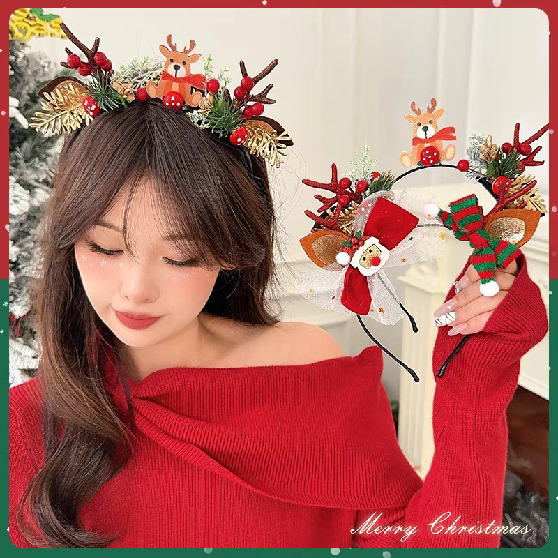 Christmas Headband Cute Reinde - đánh giá và giá Reindeer Antlers Headband