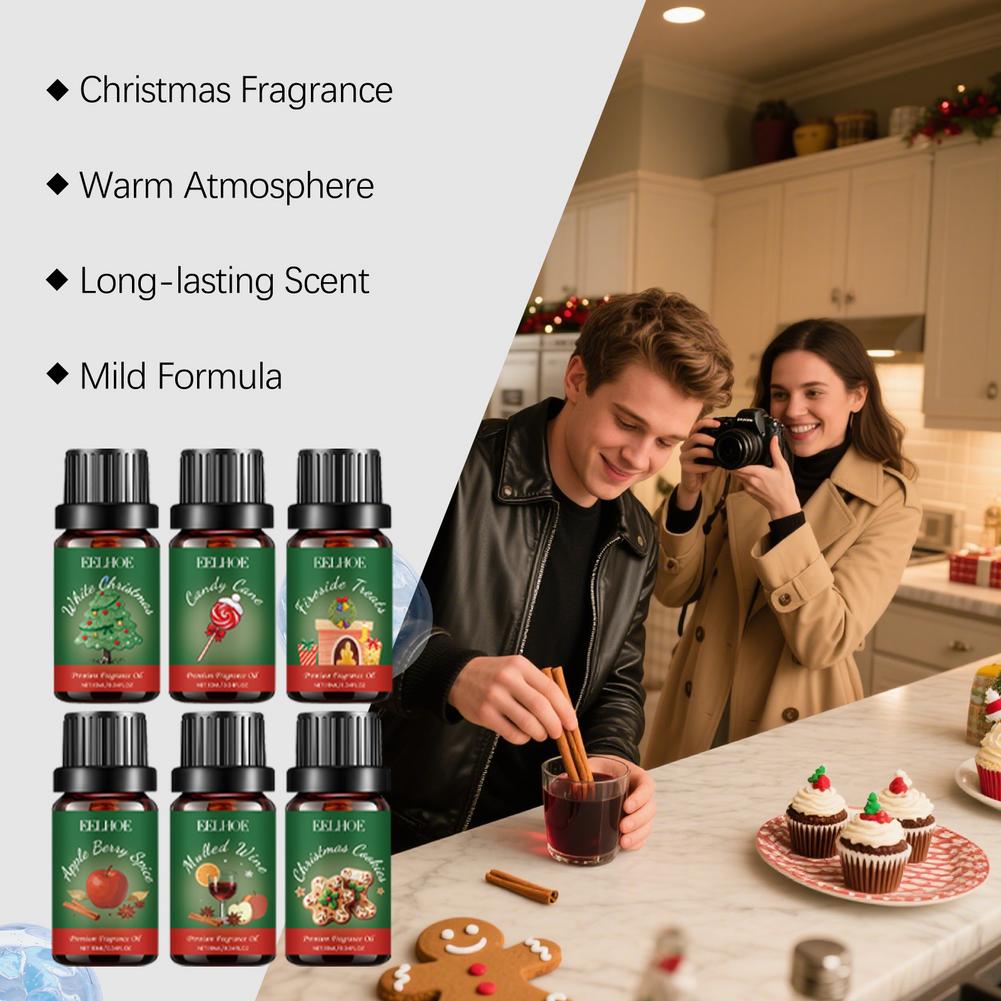 6 In 1 Aromatherapy Essential  - đánh giá và giá Holiday Candle Set