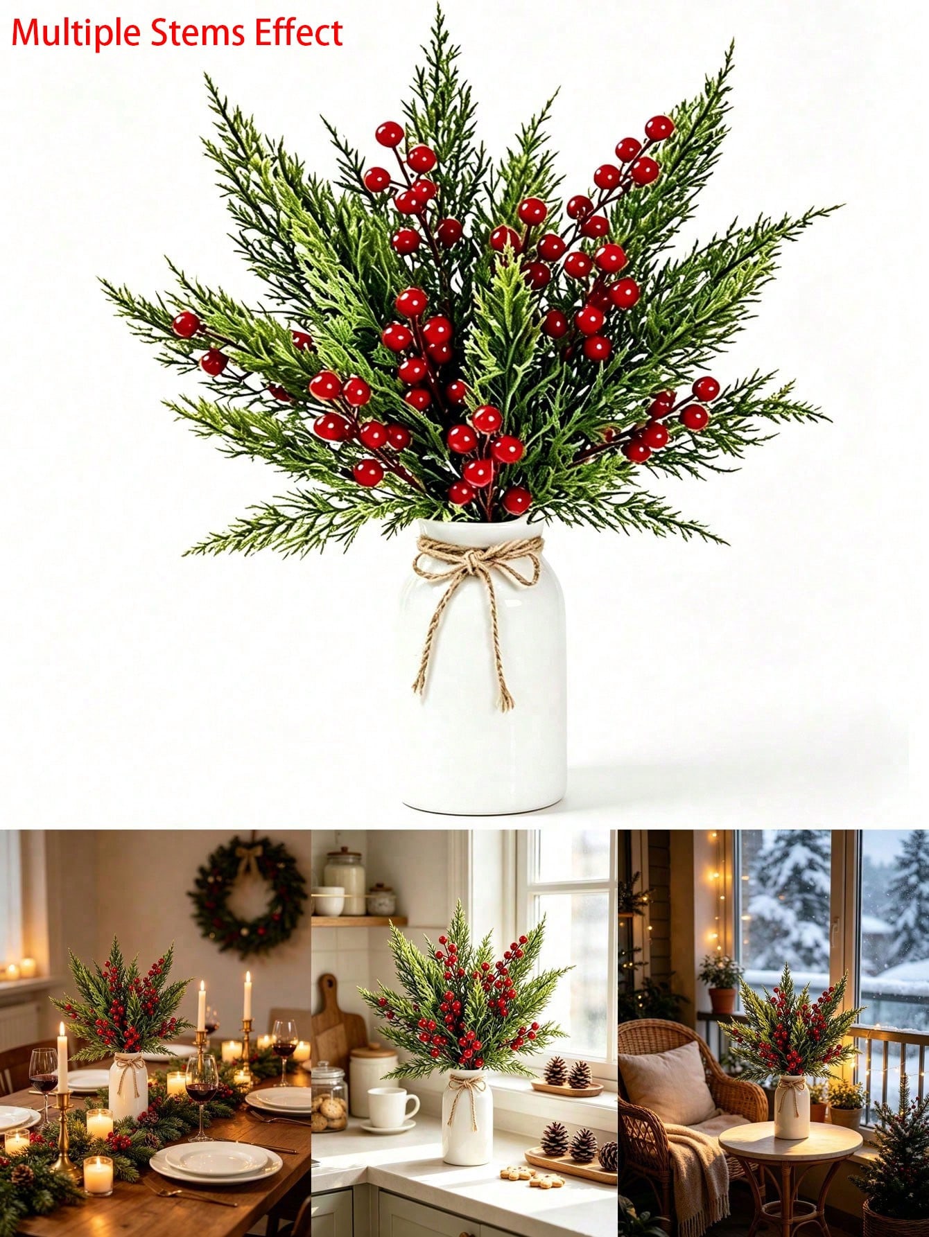 20pcs Artificial Pine Branches - đánh giá và giá Christmas Tree Artificial
